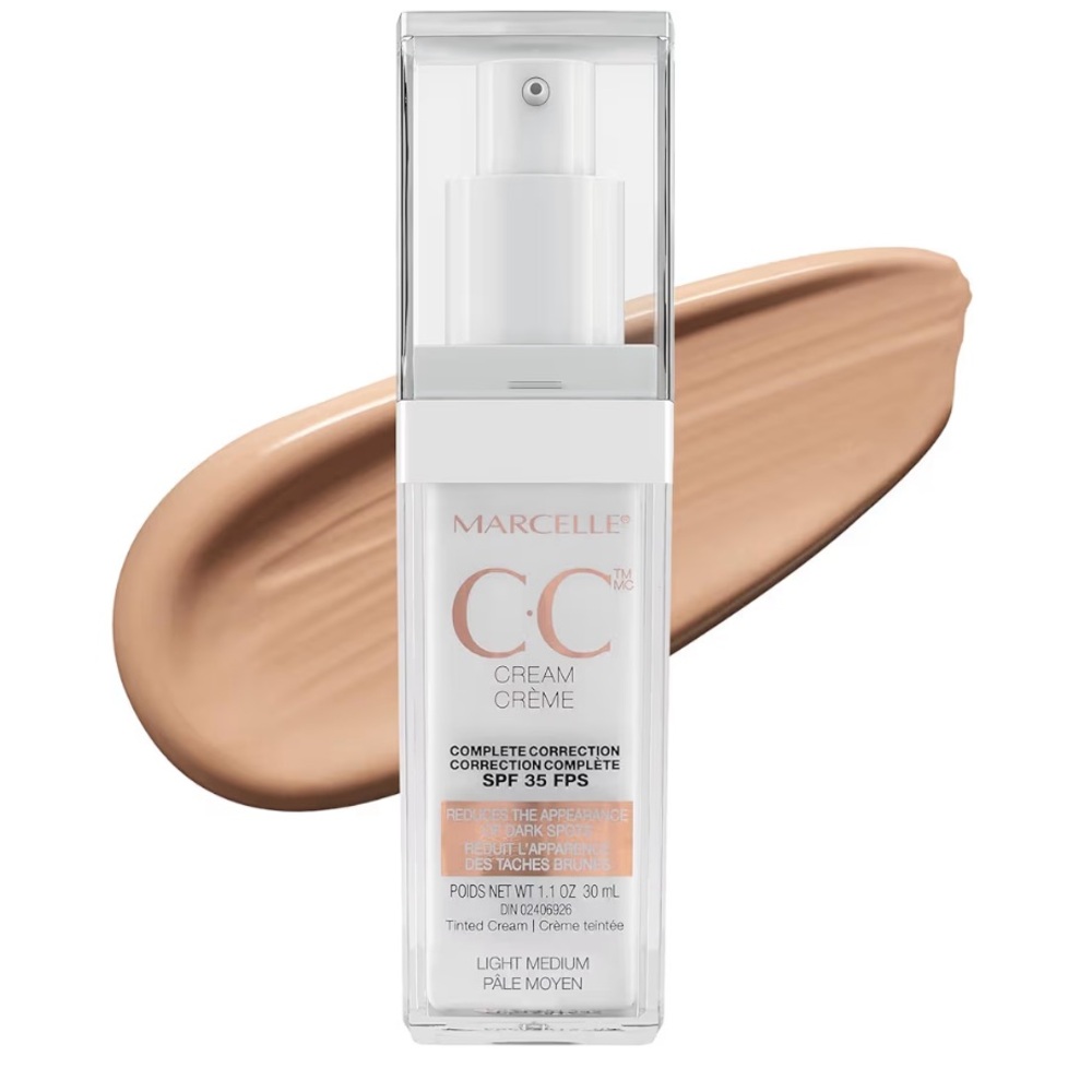 Marcelle CC Cream in Light to Medium SPF 35 Tinted Cream Dark Spots
